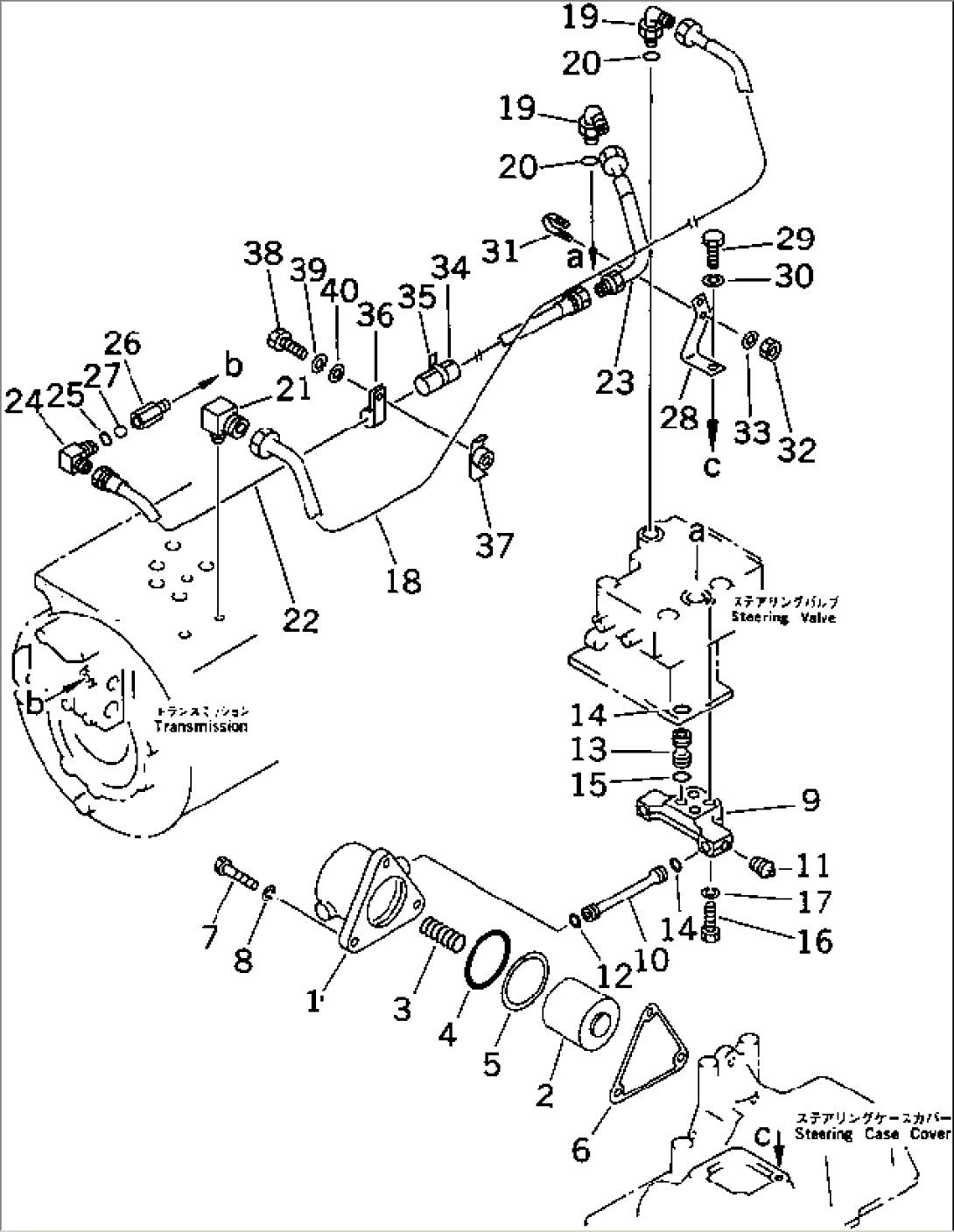 STEERING PIPING (NOISE SUPPRESSION FOR EC)(#40238-)