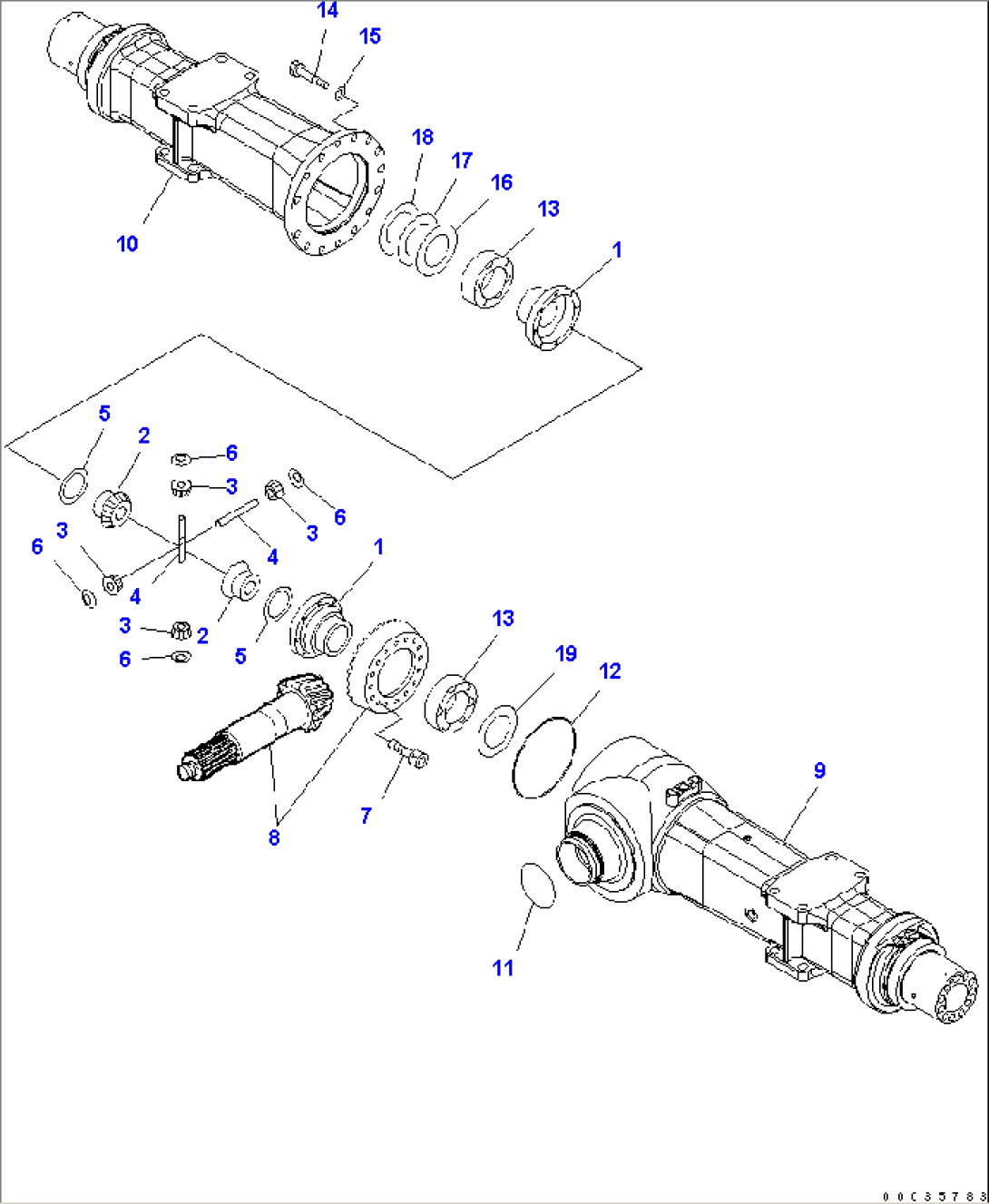 REAR AXLE (2/4) (2.50M WIDTH)