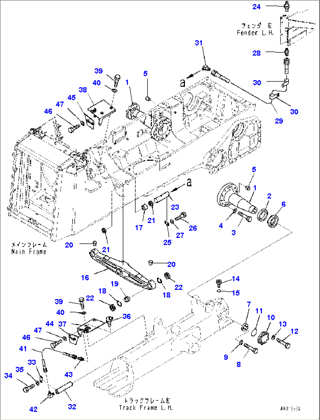 Equalizer Bar and Pivot Shaft (#10001-)
