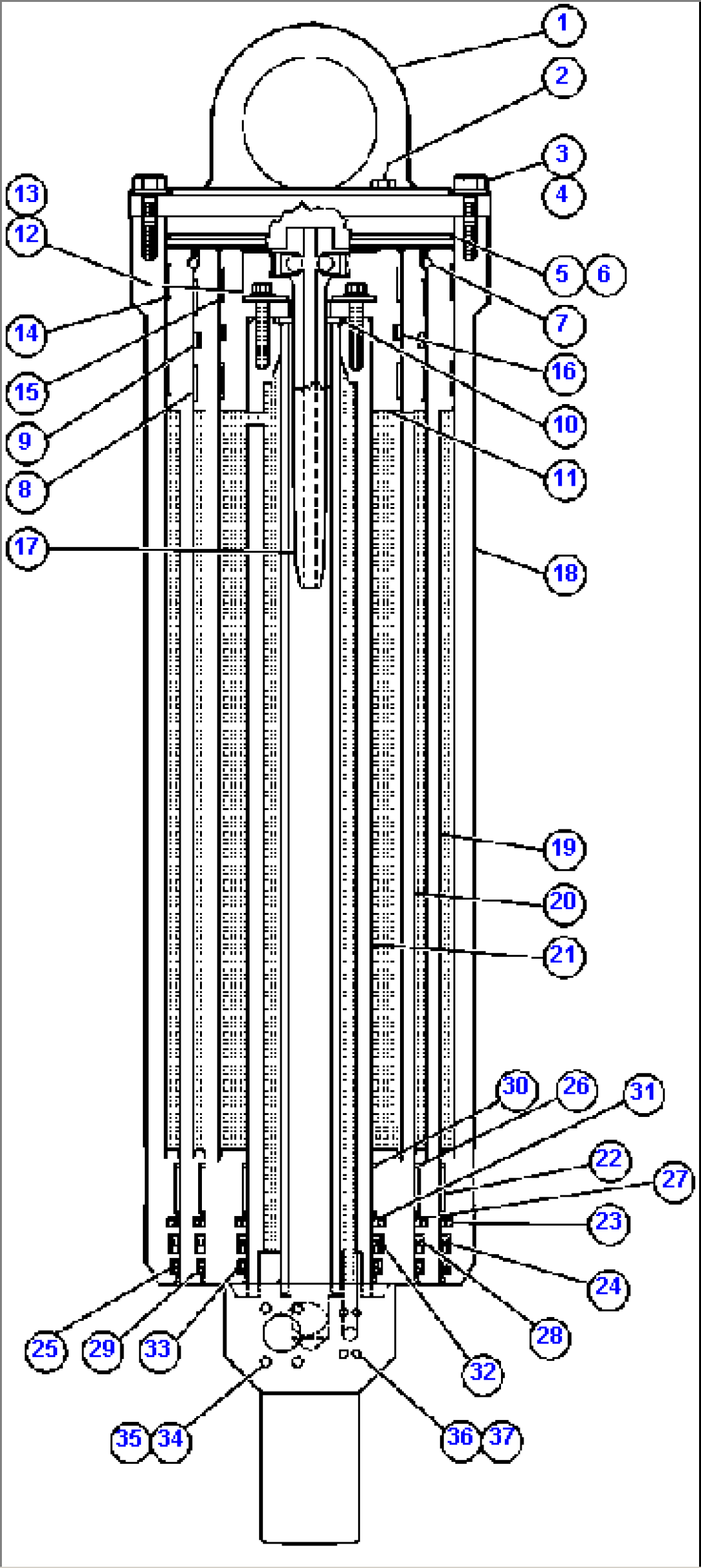 HOIST CYLINDER ASSEMBLY (EG9221)