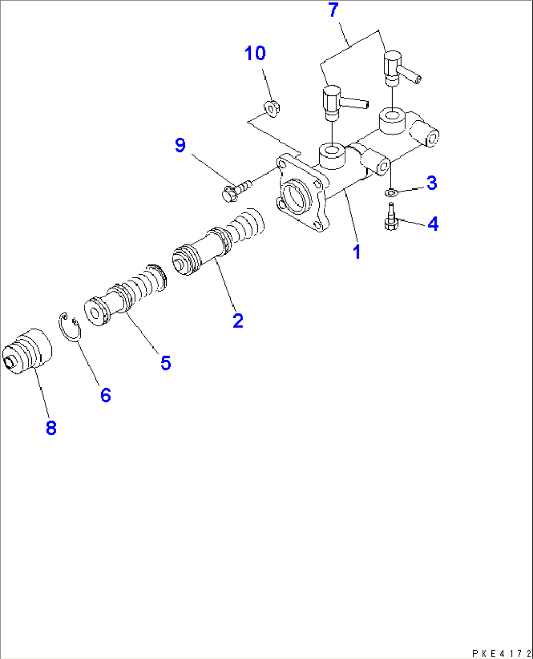 BRAKE CONTROL (MASTER CYLINDER)(#11258-)
