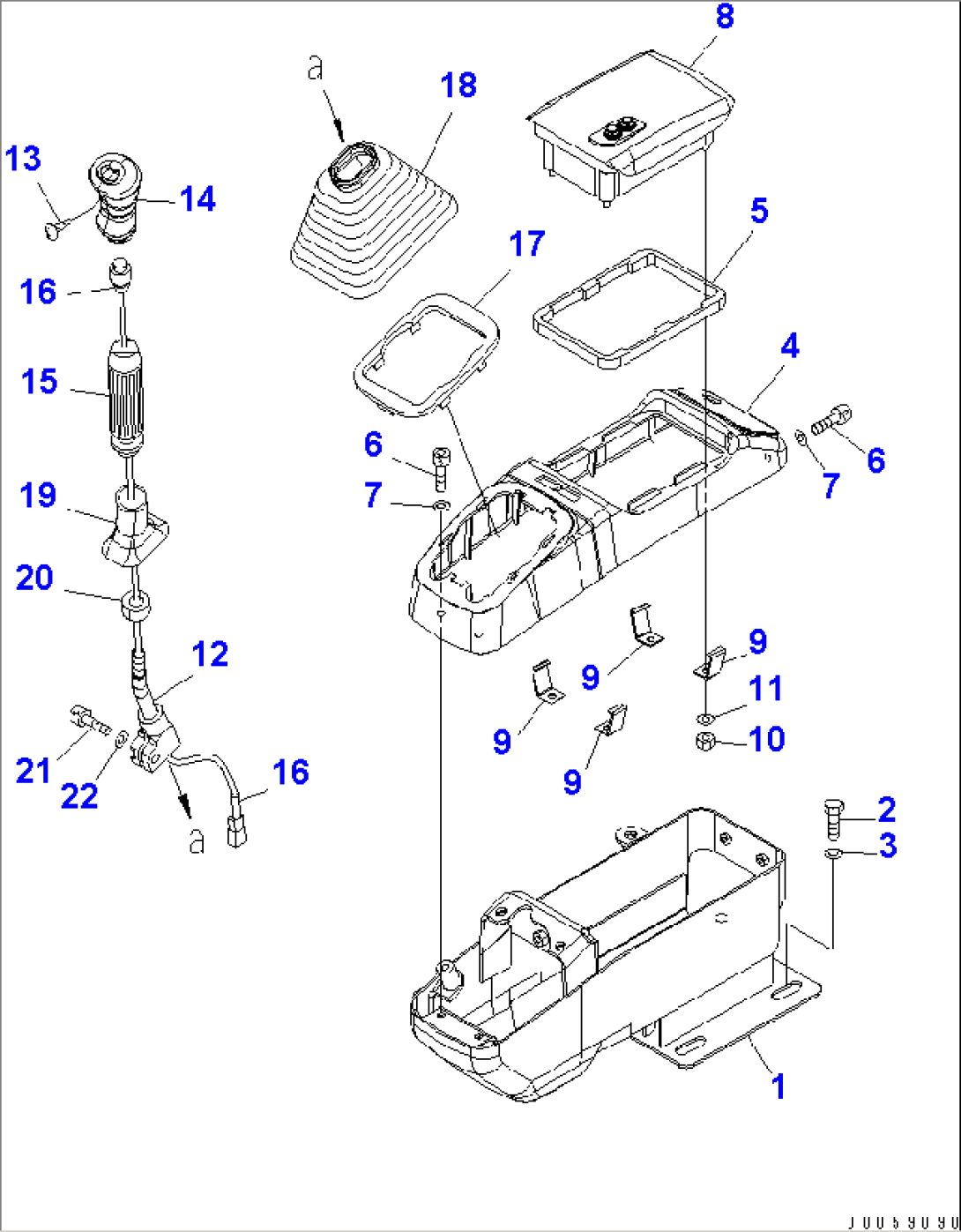 FLOOR FRAME (CONSOL R.H.) (CANOPY) (FOR EXCEPT JAPAN)