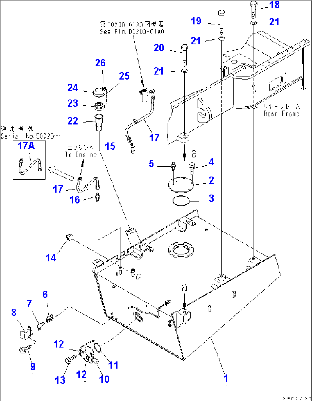 FUEL TANK (TANK AND SENSOR)(#50001-52000)