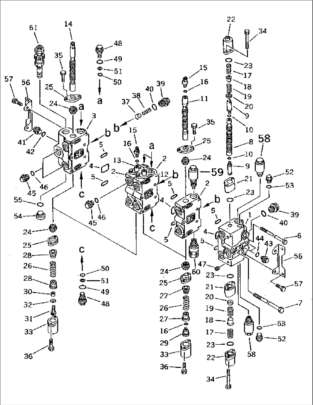 CONTROL VALVE¤ L.H. (1/3) (FOR OUTRIGGER AND BLADE)