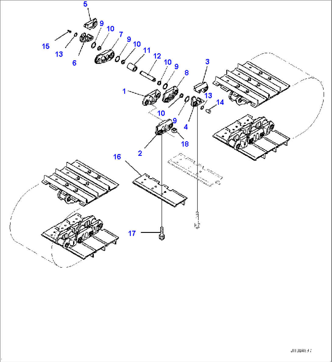 Track Shoe Assembly, R.H. (#80208-)