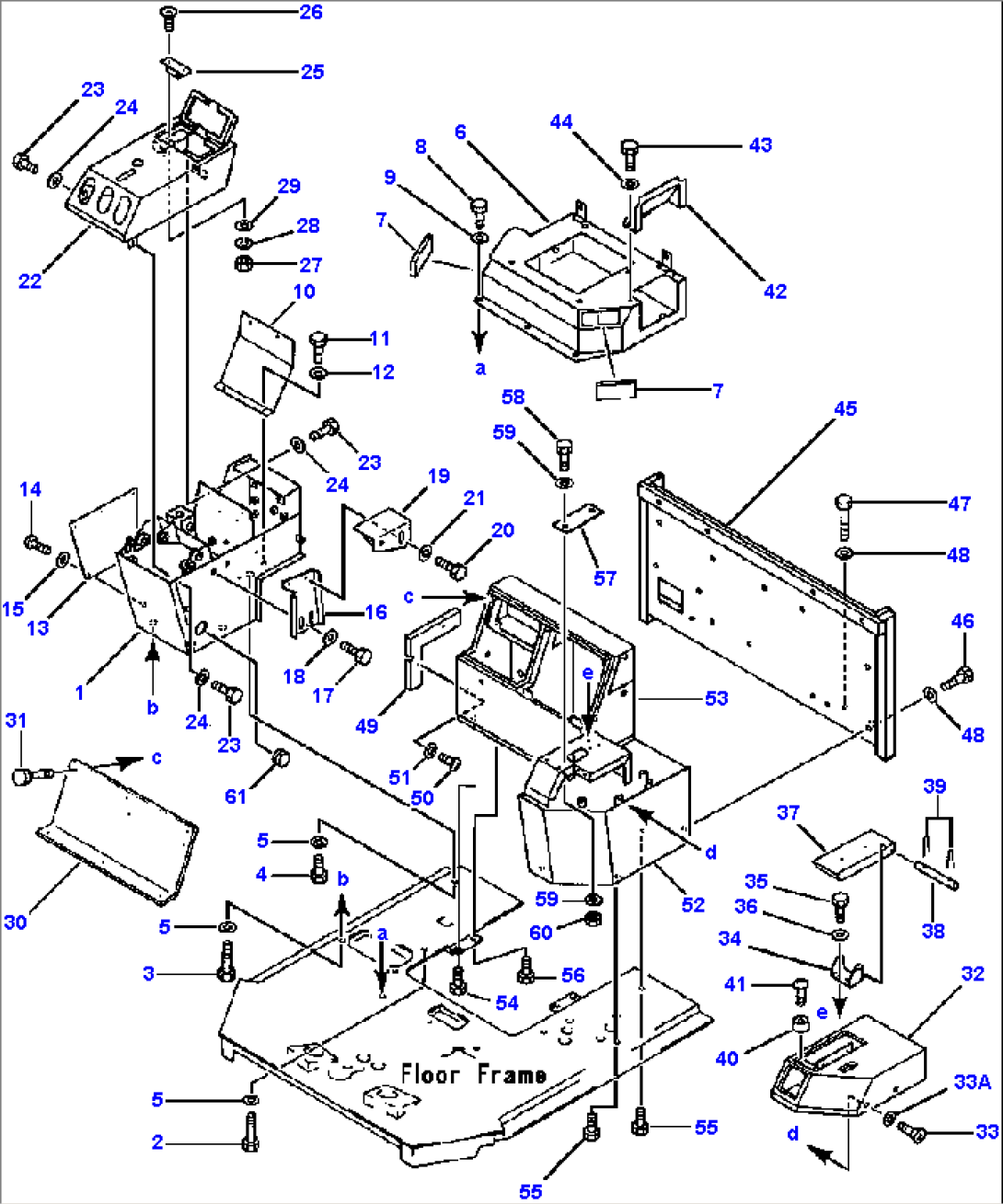 CONSOLE BOX (FOR MACHINES WITH CAB AND WITHOUT AIR CONDITIONER)