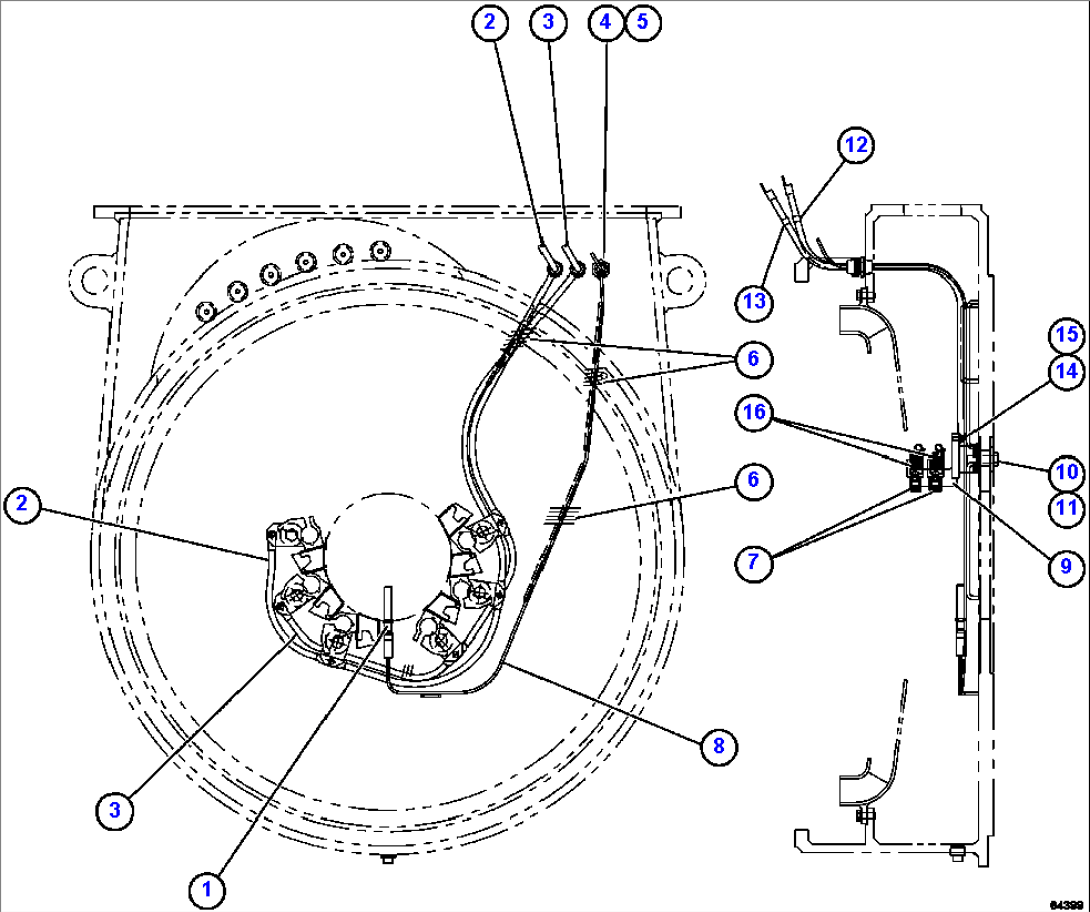 BRUSH HOLDER/SPEED SENSOR WIRING