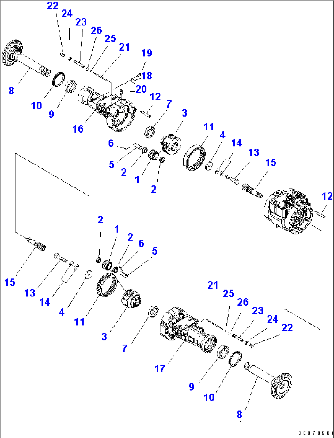 FRONT AXLE (FINAL DRIVE)