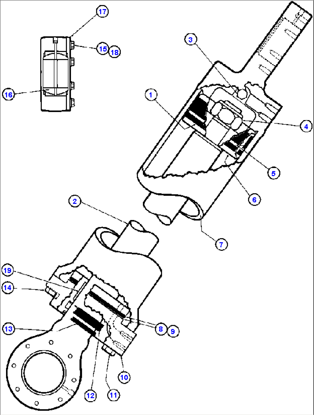 STEERING CYLINDER ASSEMBLY (EC4587)