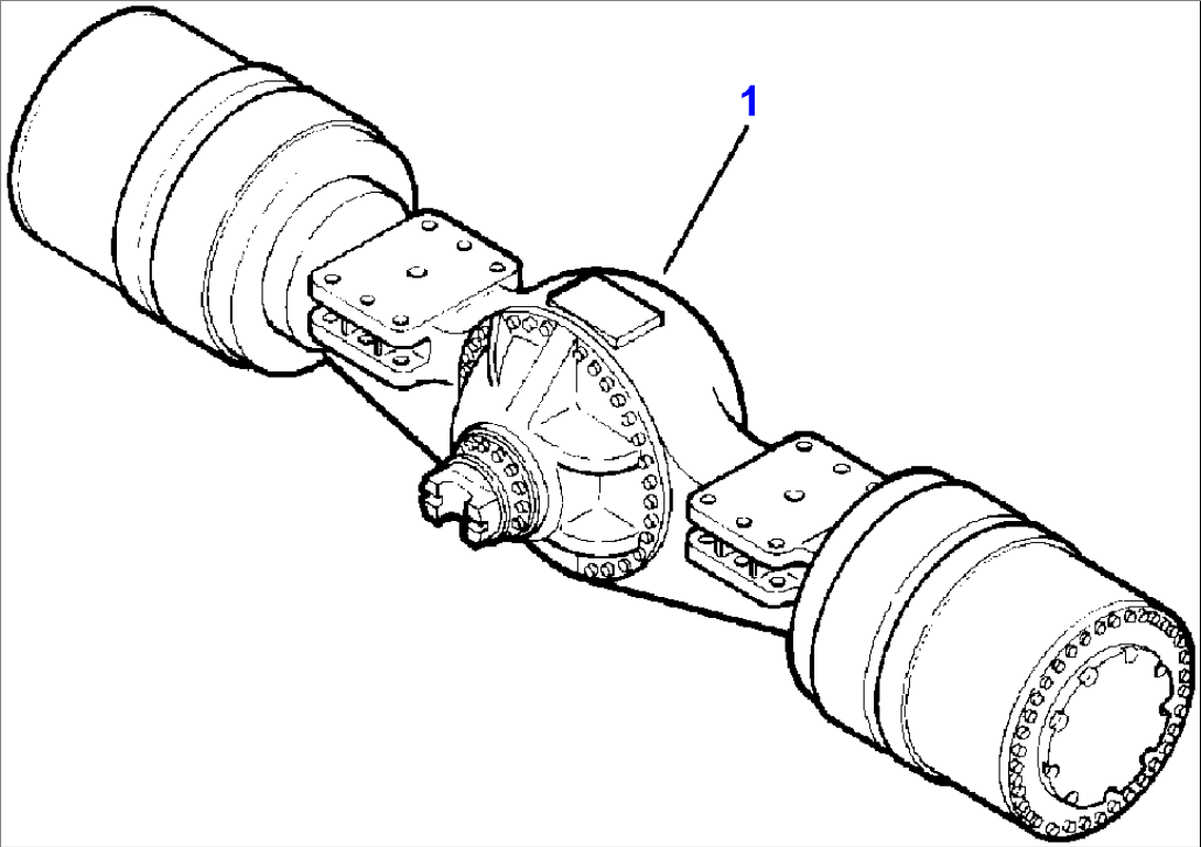 REAR DRIVE AXLE COMPLETE ASSEMBLY