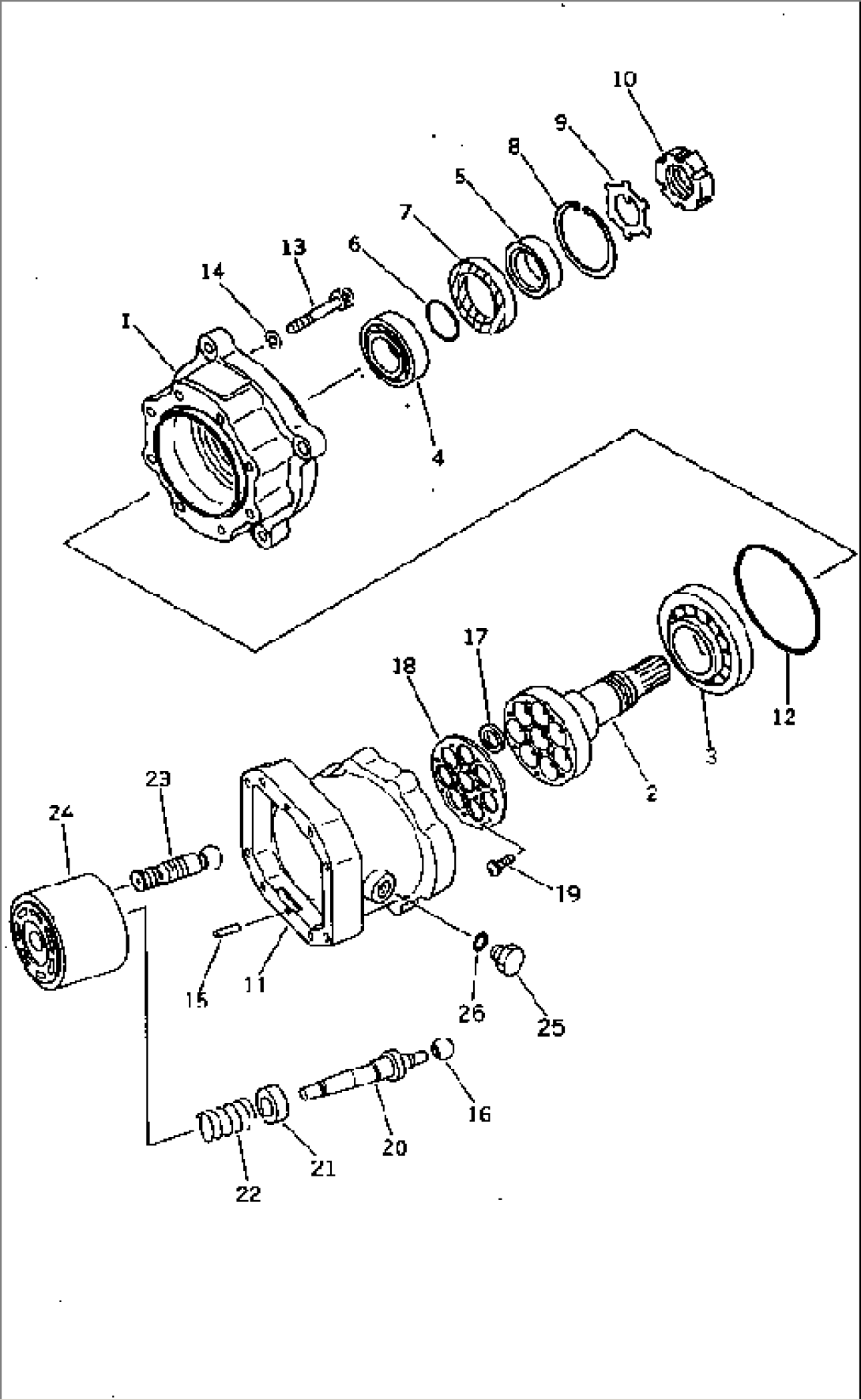 TRAVEL MOTOR (1/2)