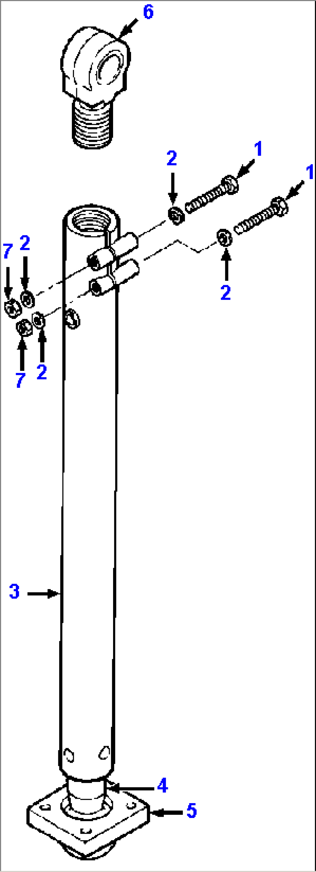 BULLDOZER DIAGONAL STRUT