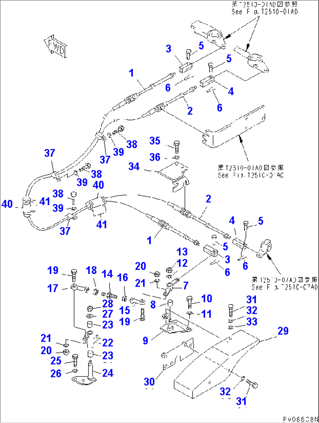 TOWING WINCH CONTROL LINKAGE