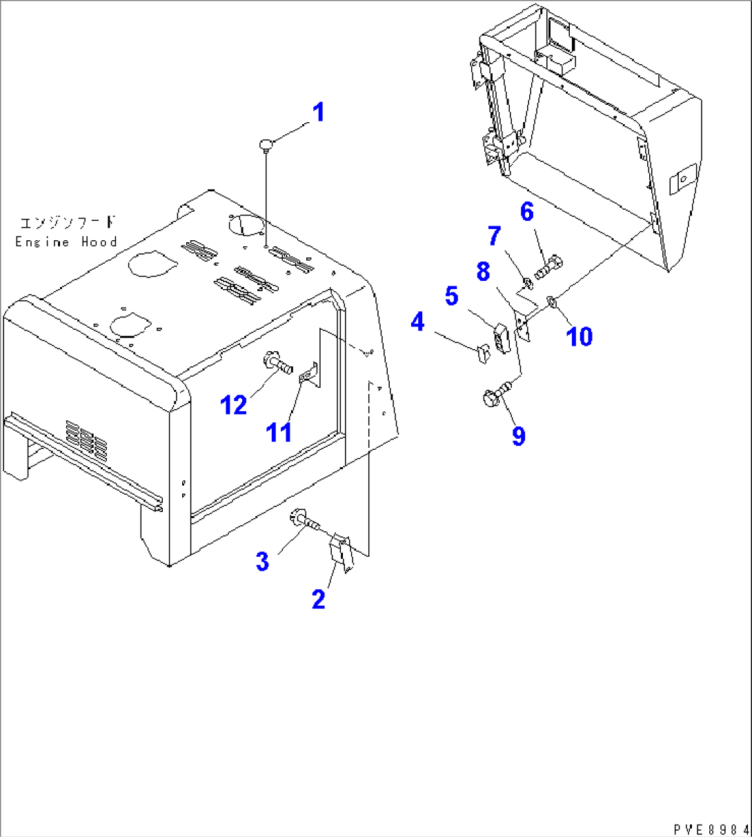 HOOD (NOISE ABATEMENT PARTS) (SUPER SILENT SPEC.)