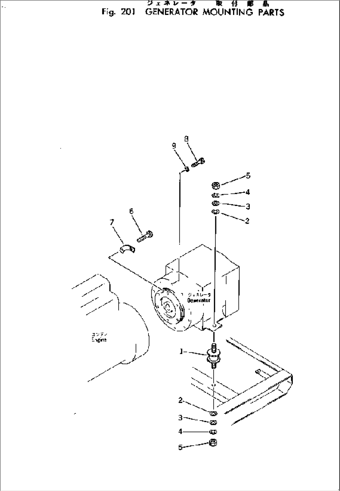 GENERATOR MOUNTING PARTS