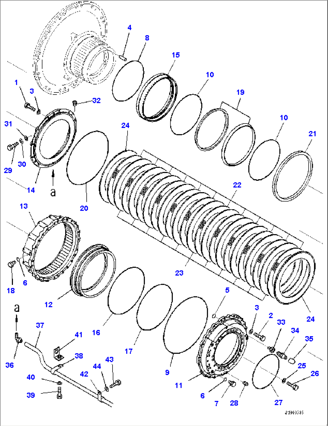 Front Drive Axle, Brake, R.H. (#80138-)