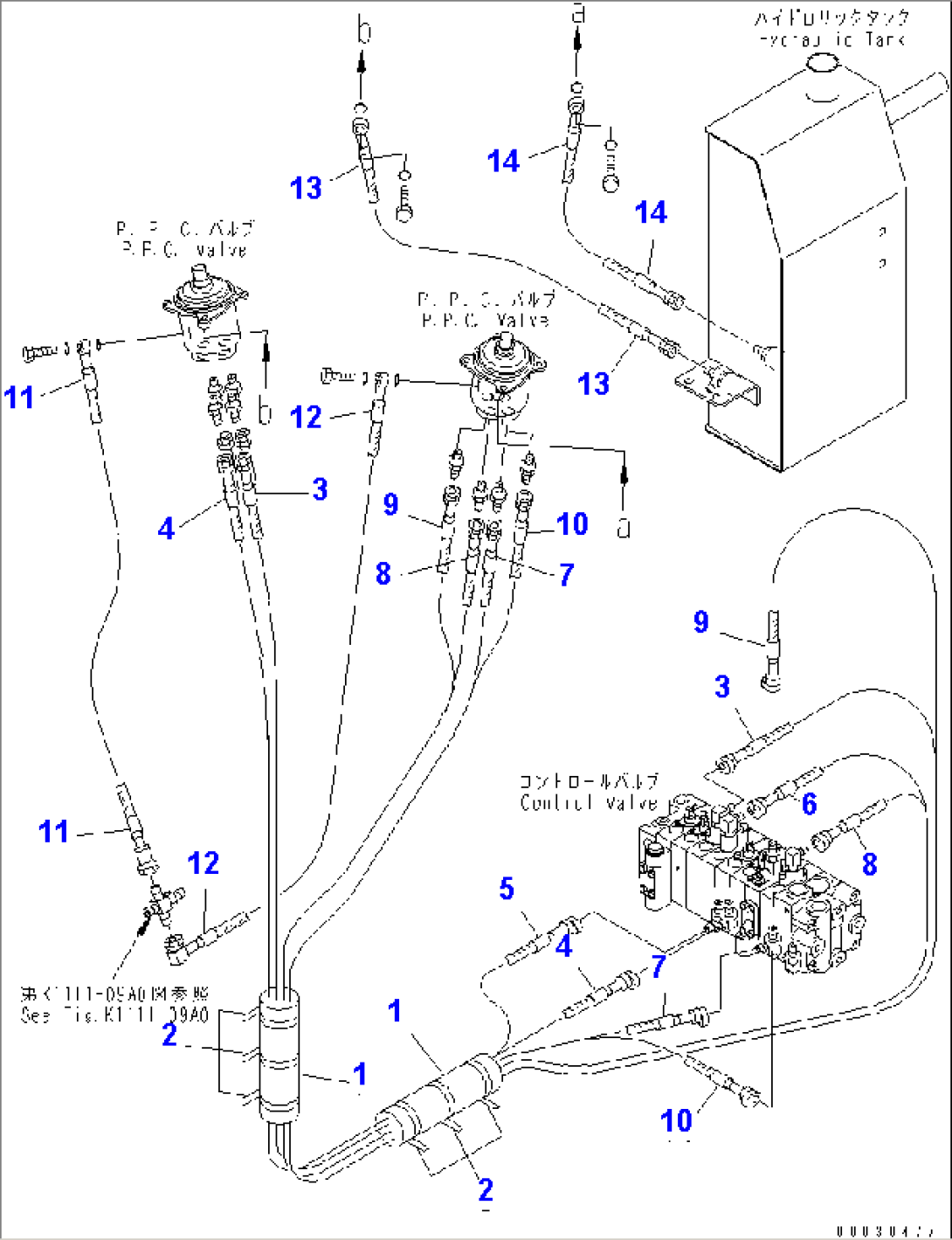 P.P.C. VALVE LINE RELATED PARTS (MARK AND SHEET)