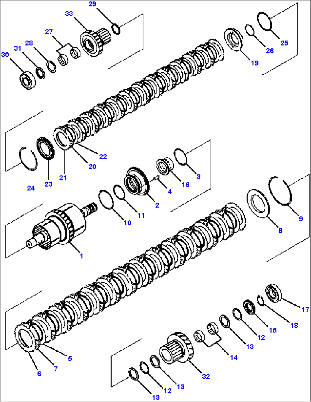 F4350-52A0 TRANSMISSION FORWARD AND 1ST CLUTCH