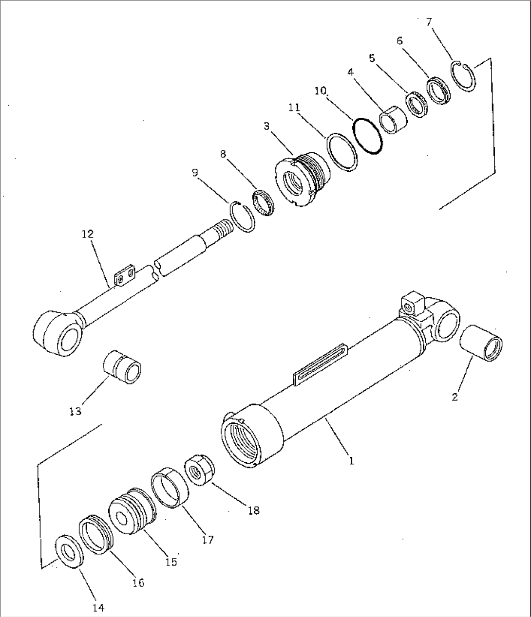 DUMP CYLINDER (FOR HIGH LIFT ARM)