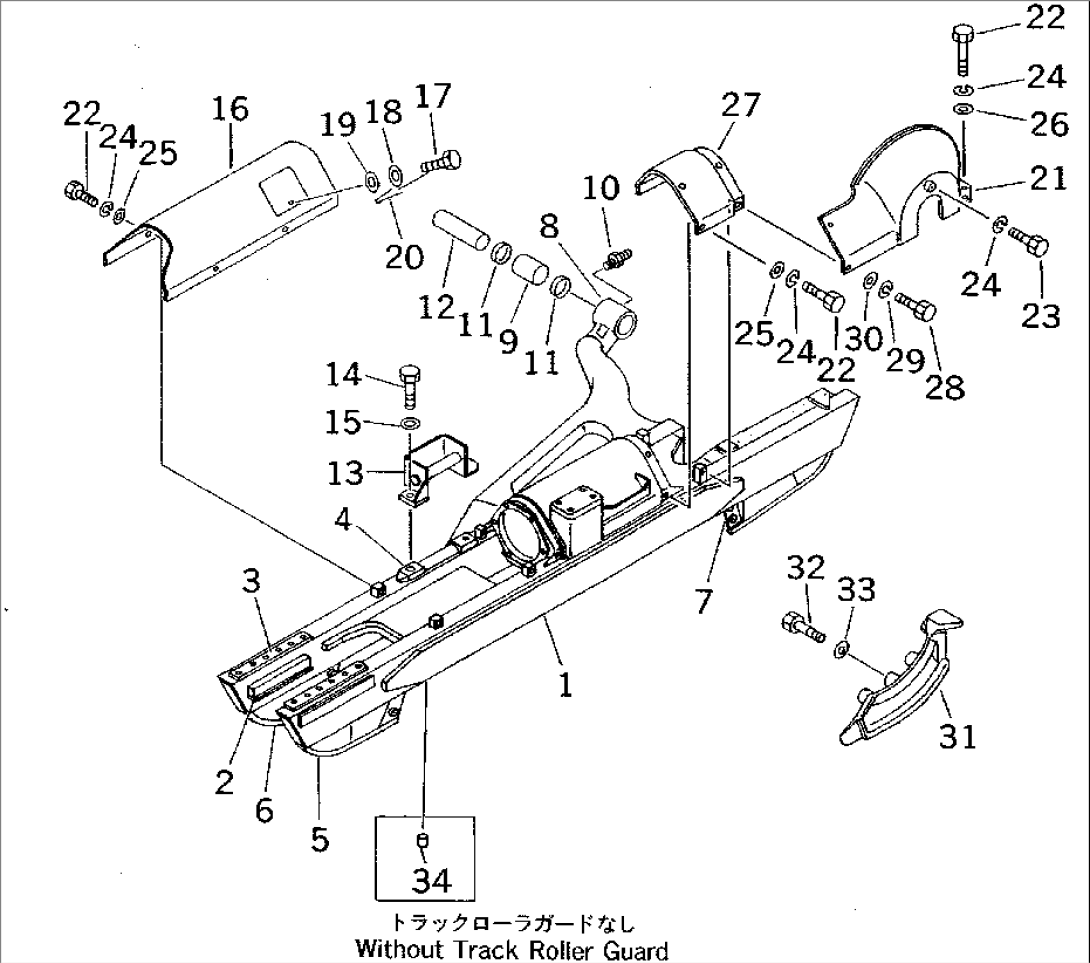 TRACK FRAME (WITH CERAMIC MUFFLER) (TUNNEL SPEC.) (FOR JAPAN)