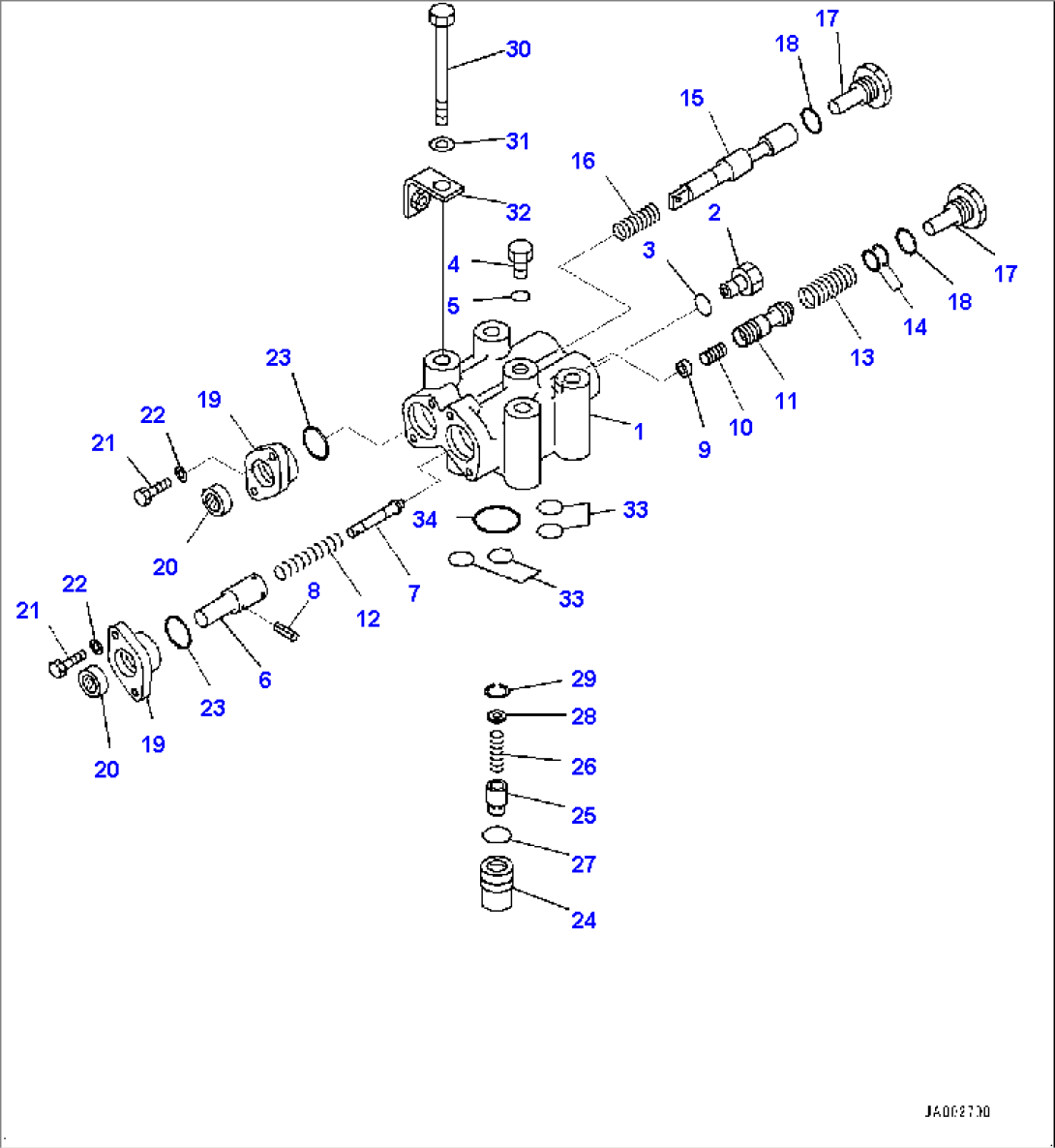Power Train, Steering Valve (#1001-)