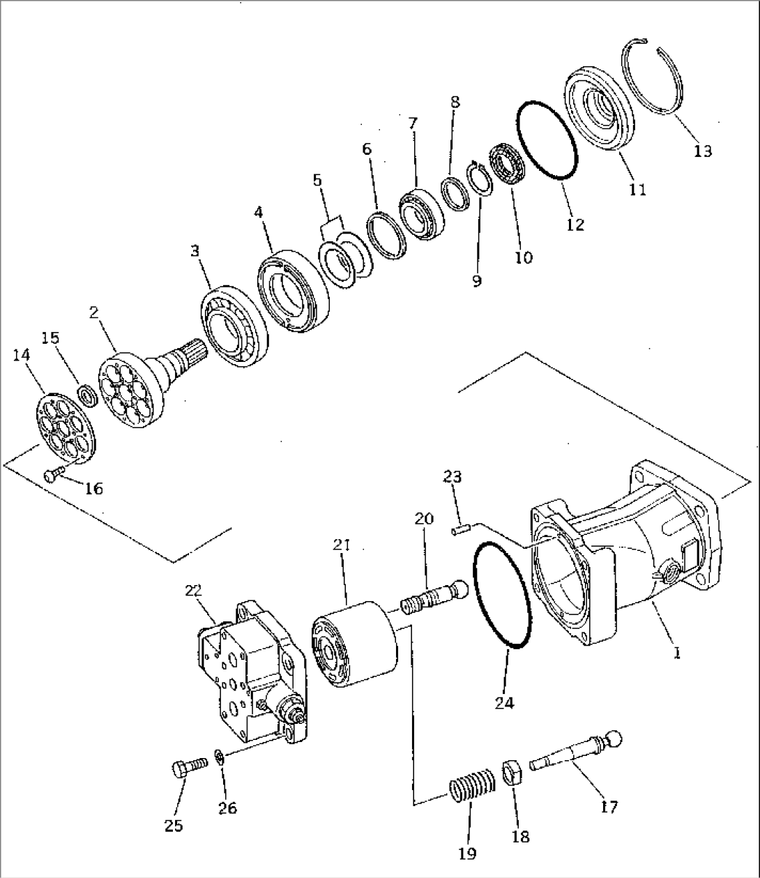 TRAVEL MOTOR (2/5) (MOTOR (1/2))