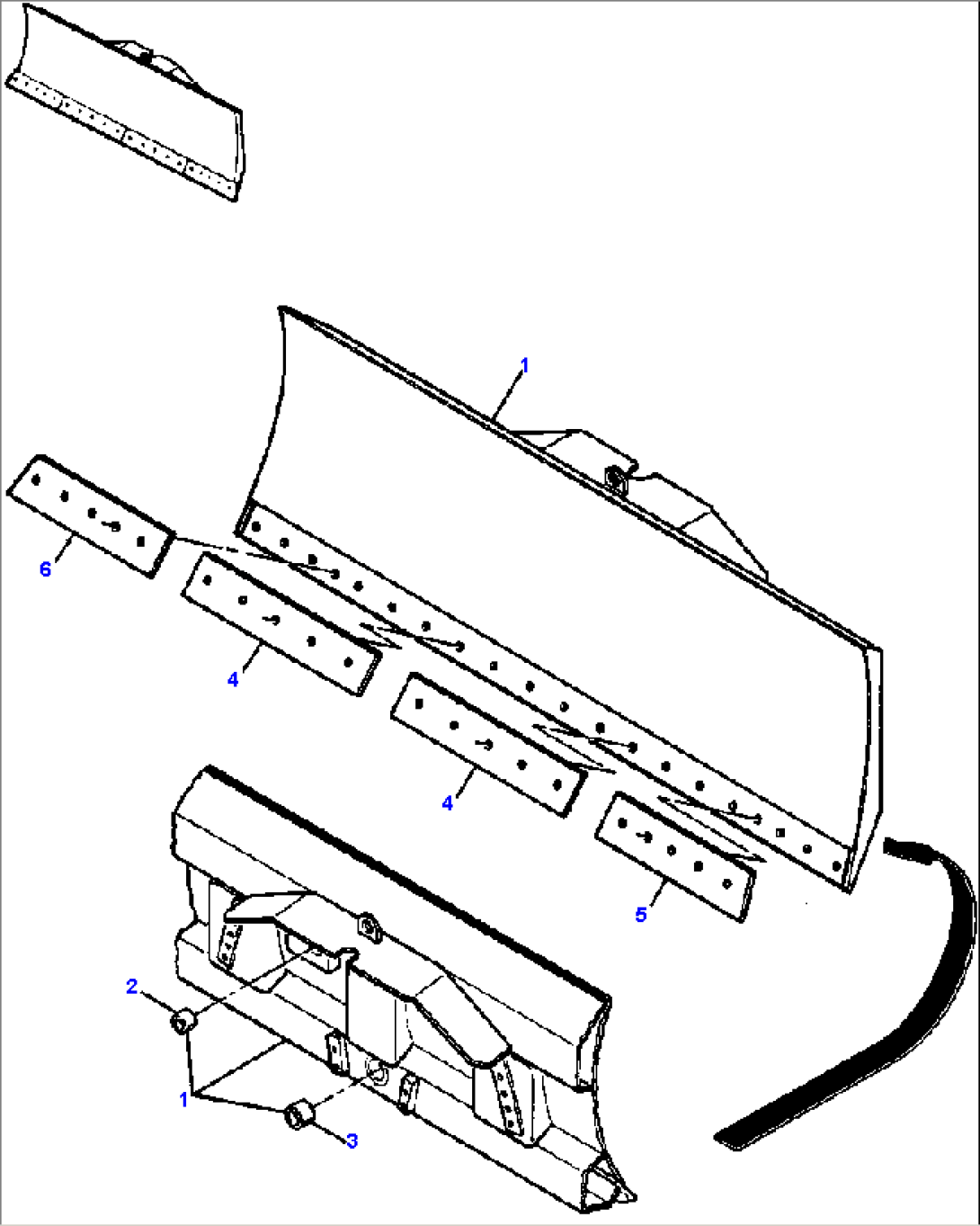 INSIDE ARM BULLGRADER BLADE - WIDE TRACK MACHINES