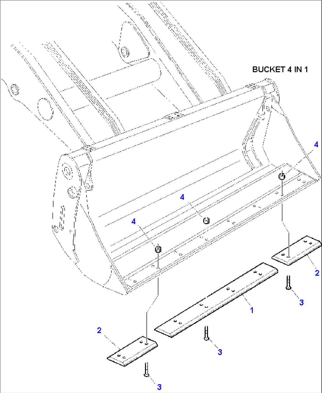 BLADE FOR BUCKET 4 IN 1 (OPTIONAL)