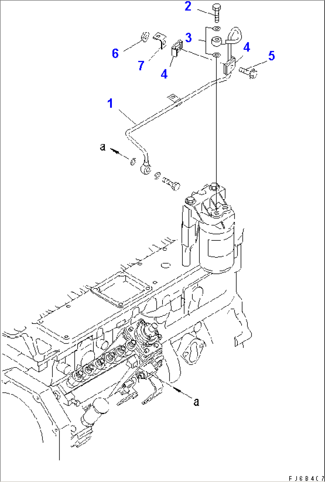 FUEL FILTER PIPING(#26282900-)