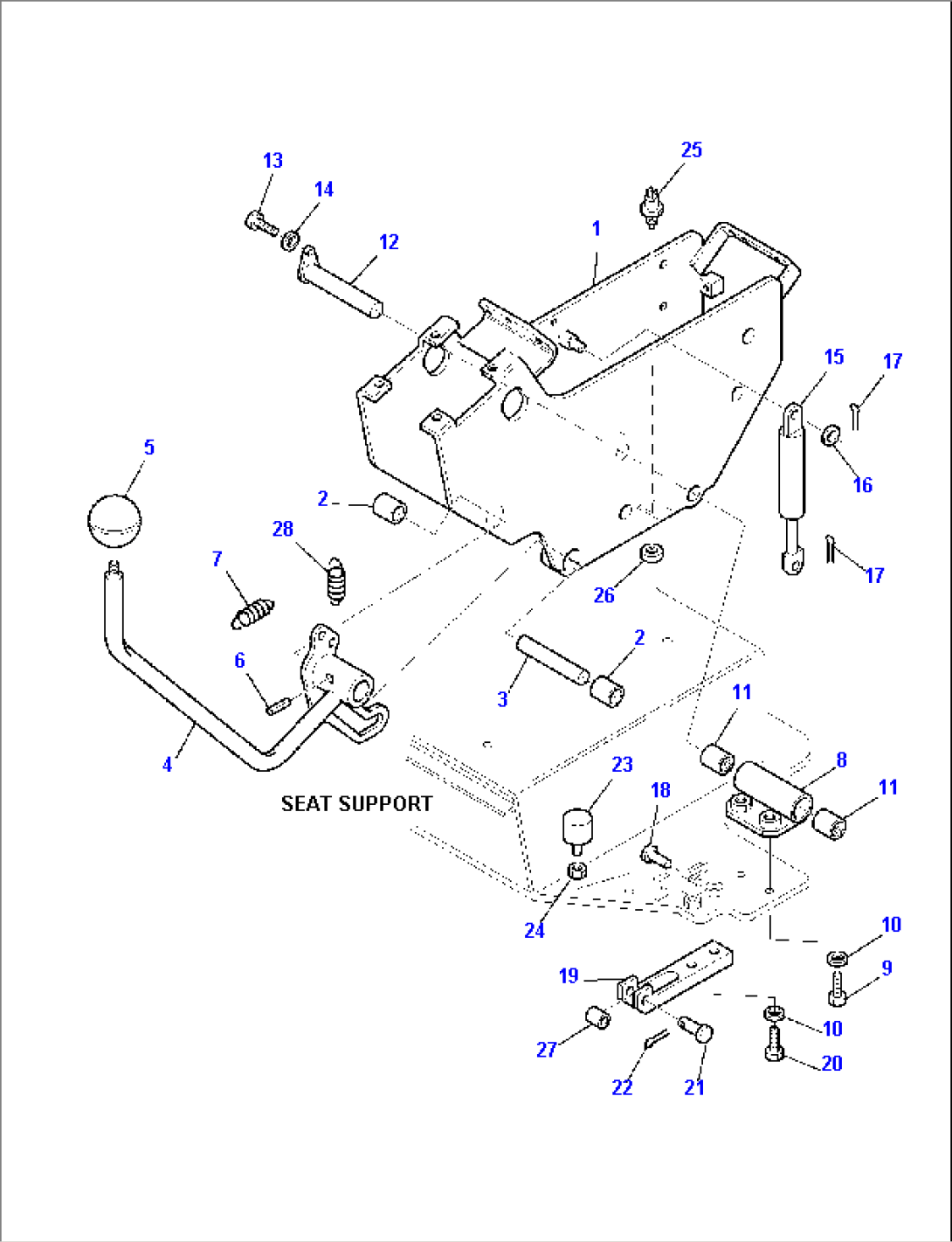 L.H. LOCK LEVER