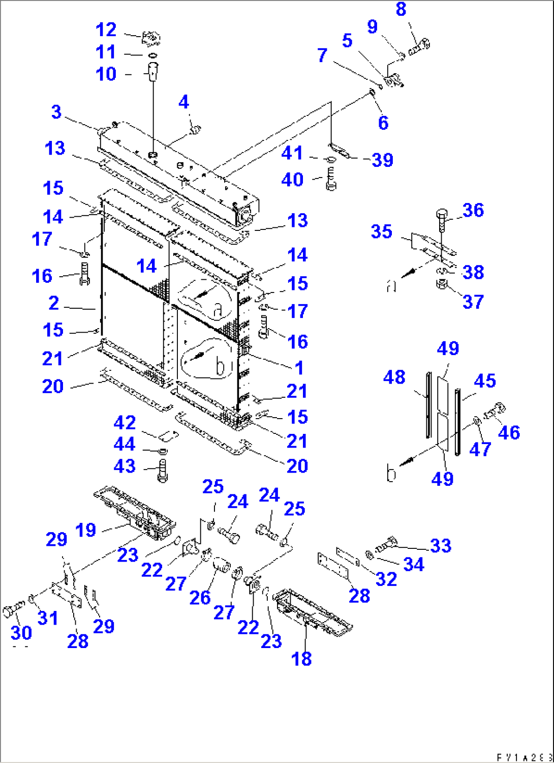 RADIATOR AND RESERVE TANK(#10043-)