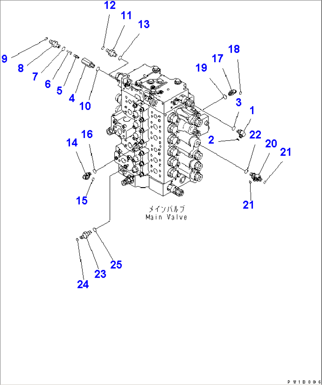 MAIN VALVE (CONNECTING PARTS) (2/2)