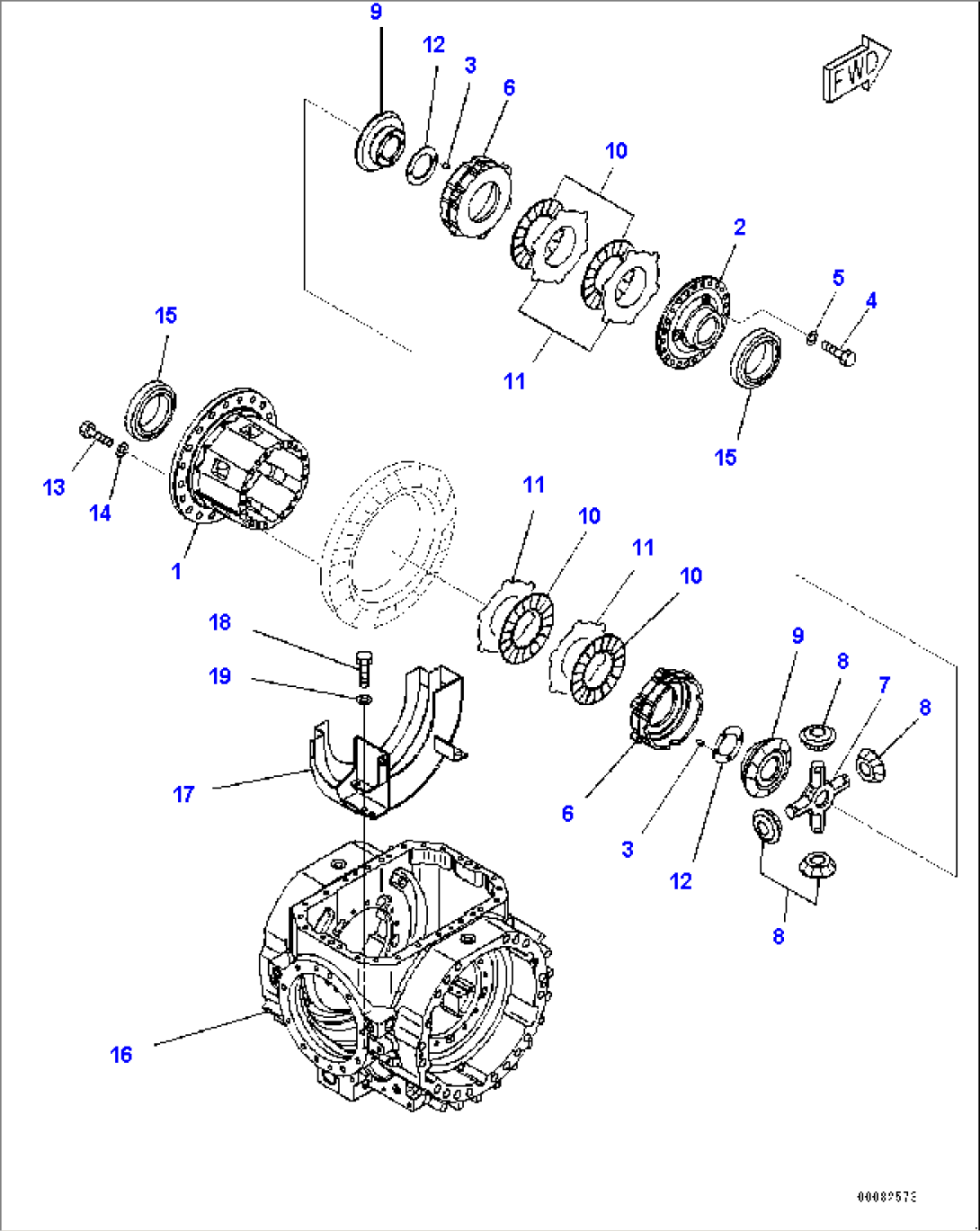 Front Axle, Differential (2/3) (#90216-)