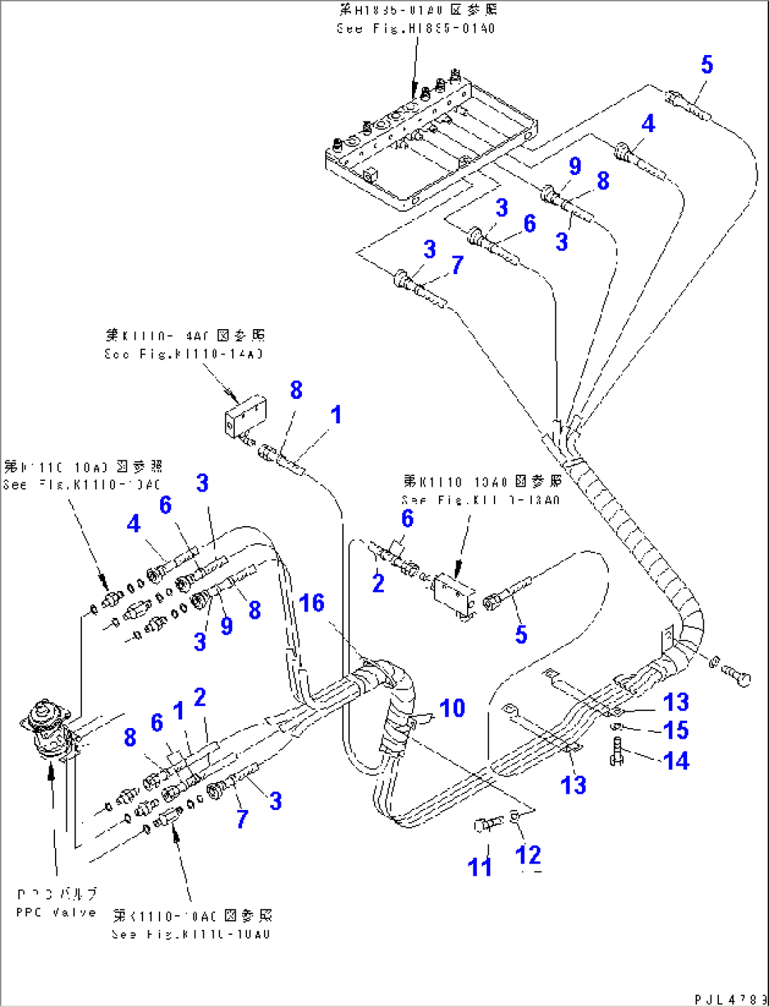 FLOOR FRAME (PPC WORK LINE) (PPC HOSE¤ L.H.)(#10158-)