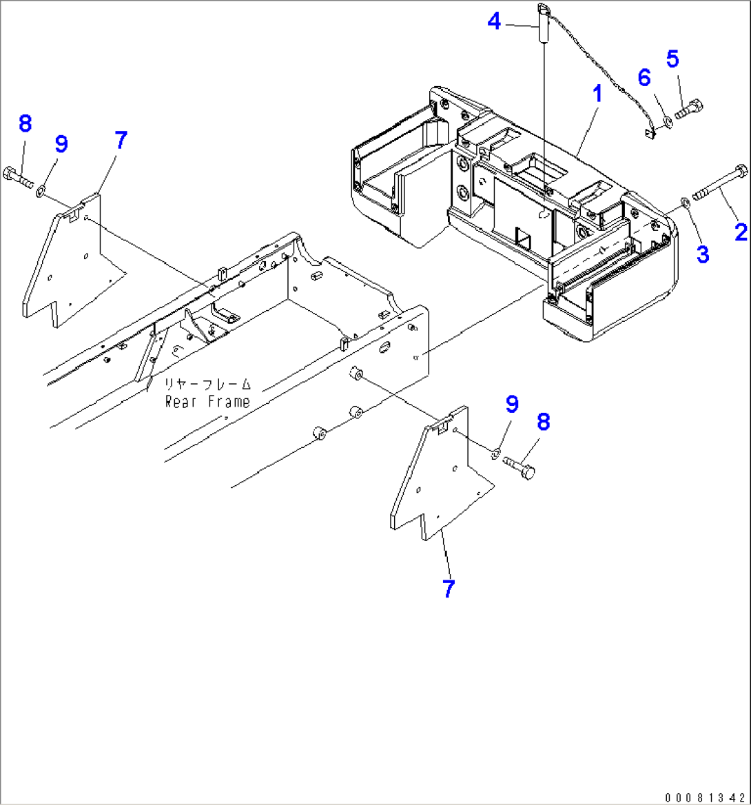 COUNTERWEIGHT (FOR ADDITIONAL COUNTERWEIGHT) (EU SPEC.)(#70001-)