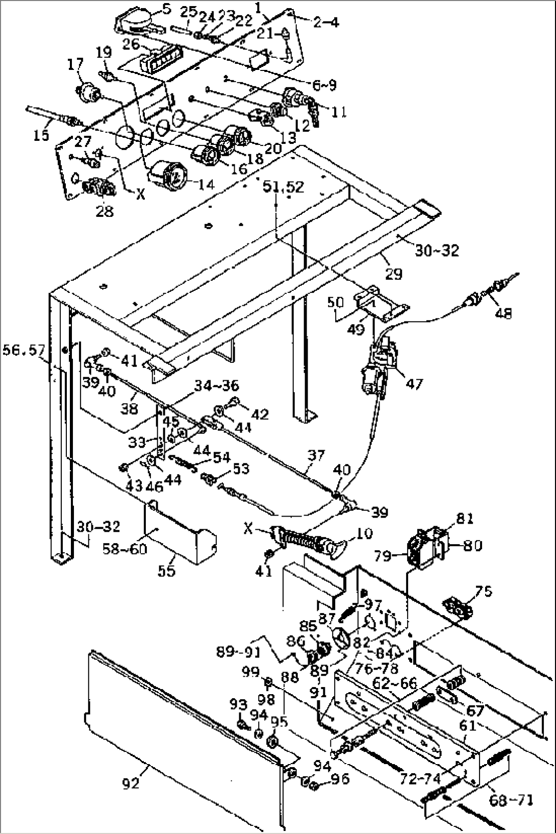 ENGINE OPERATING PANEL ASS