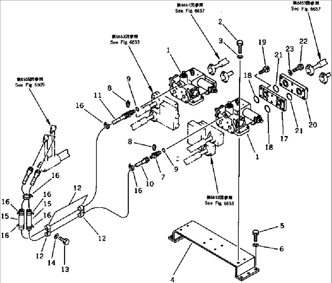 HYDRAULIC PIPING (FOR ROTOR REVOLUTION) (3/5)