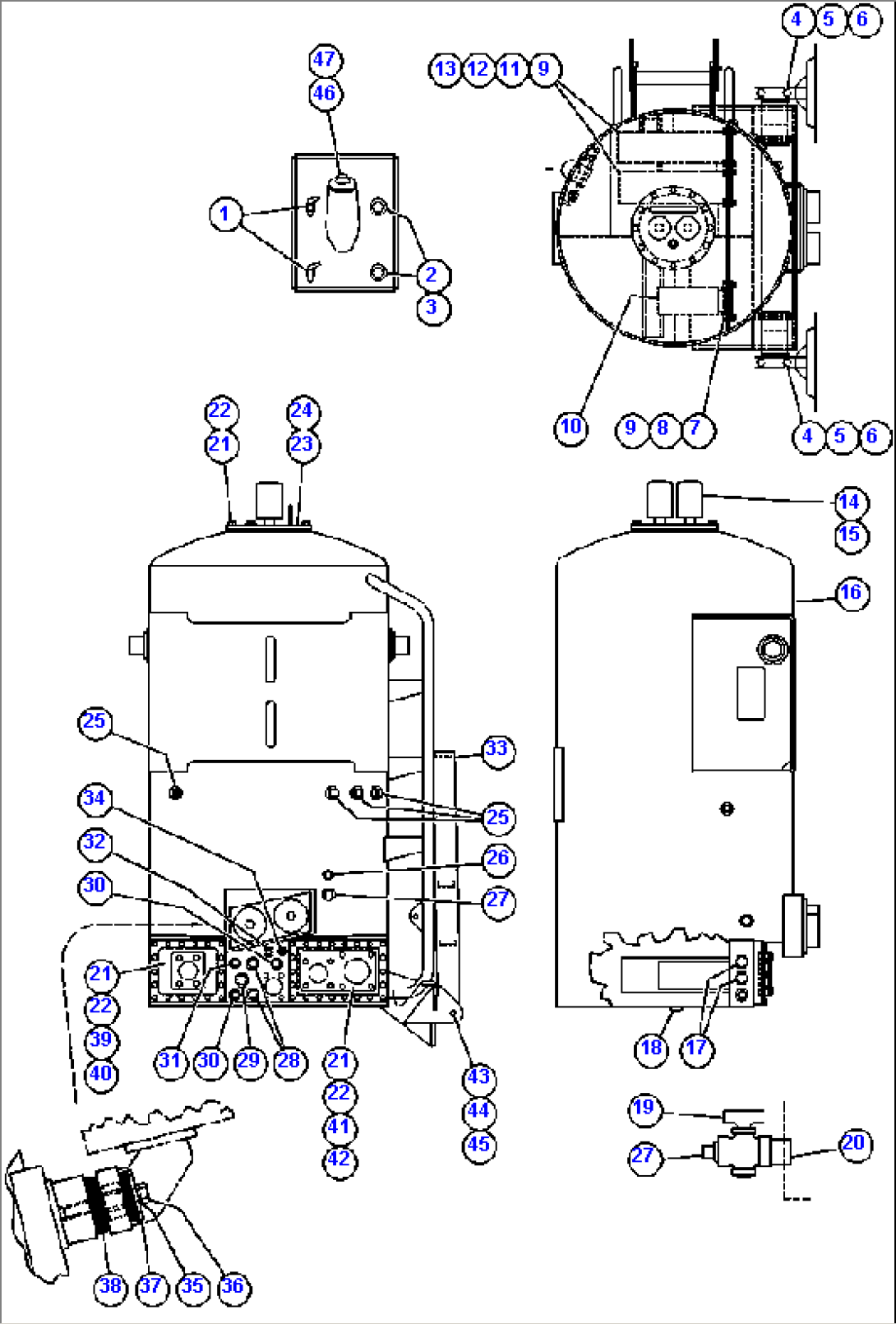 HYD TANK ASSM INSTL