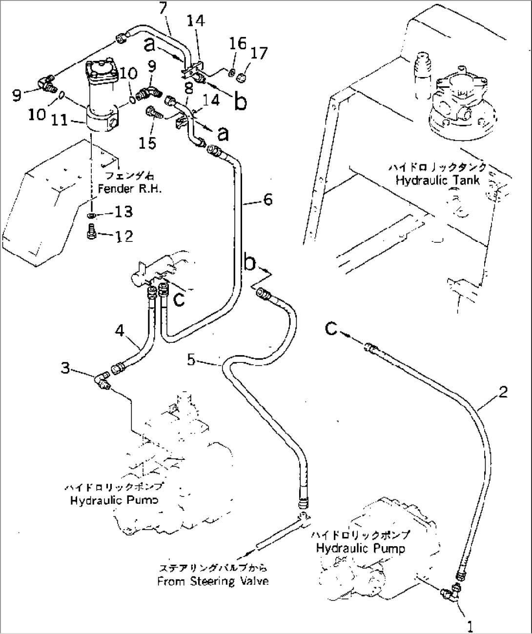 HYDRAULIC PIPING (PUMP TO FILTER)