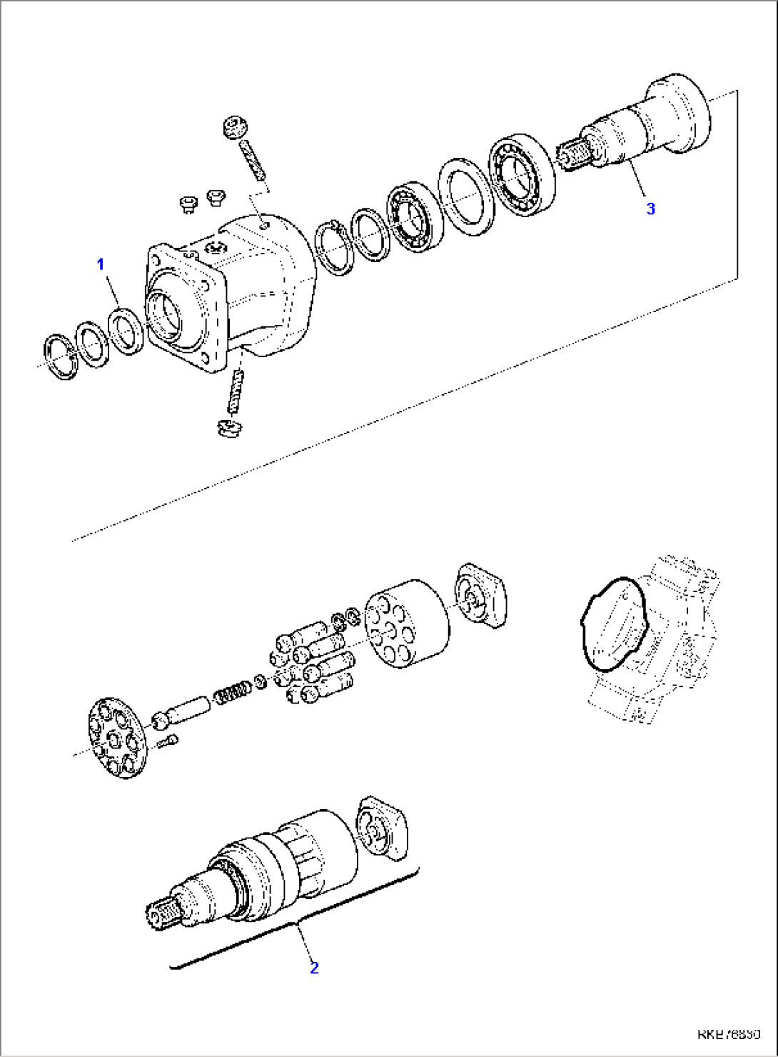 TRAVEL MOTOR (1/2)