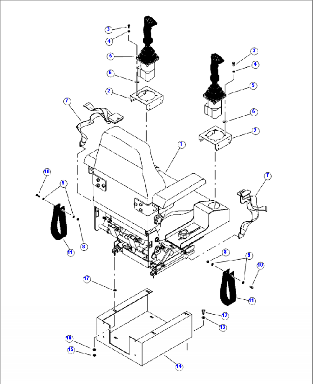 K0120-01A0 STANDARD OPERATORS SEAT MOUNTING