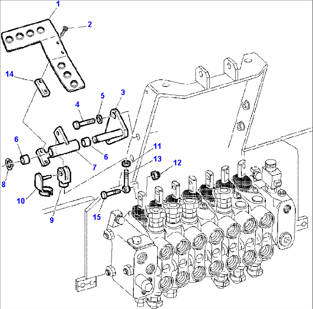 FIG. K4500-01A0 BACKHOE CONTROL PEDAL - LEFT SIDE