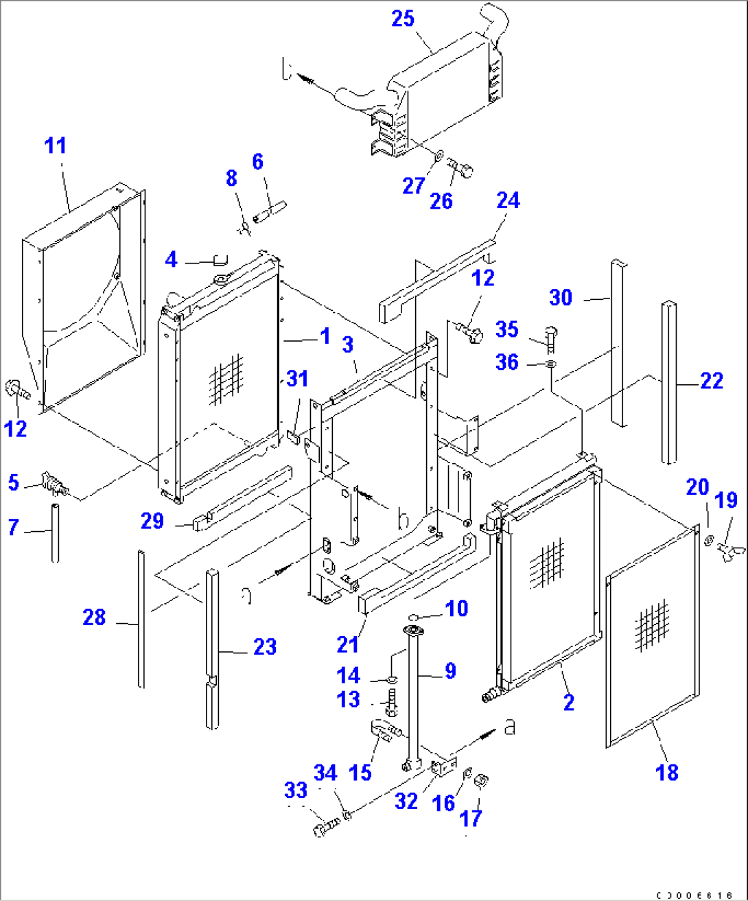 COOLING (OIL COOLER¤ RADIATOR AND CHARGE OIL COOLER)