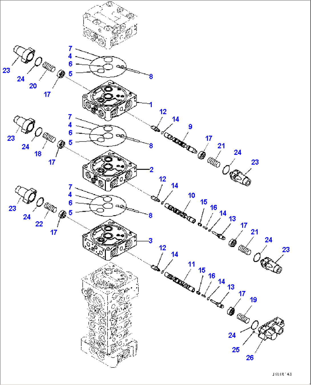 Control Valve, Inner Parts (2/20) (#5001-5484)