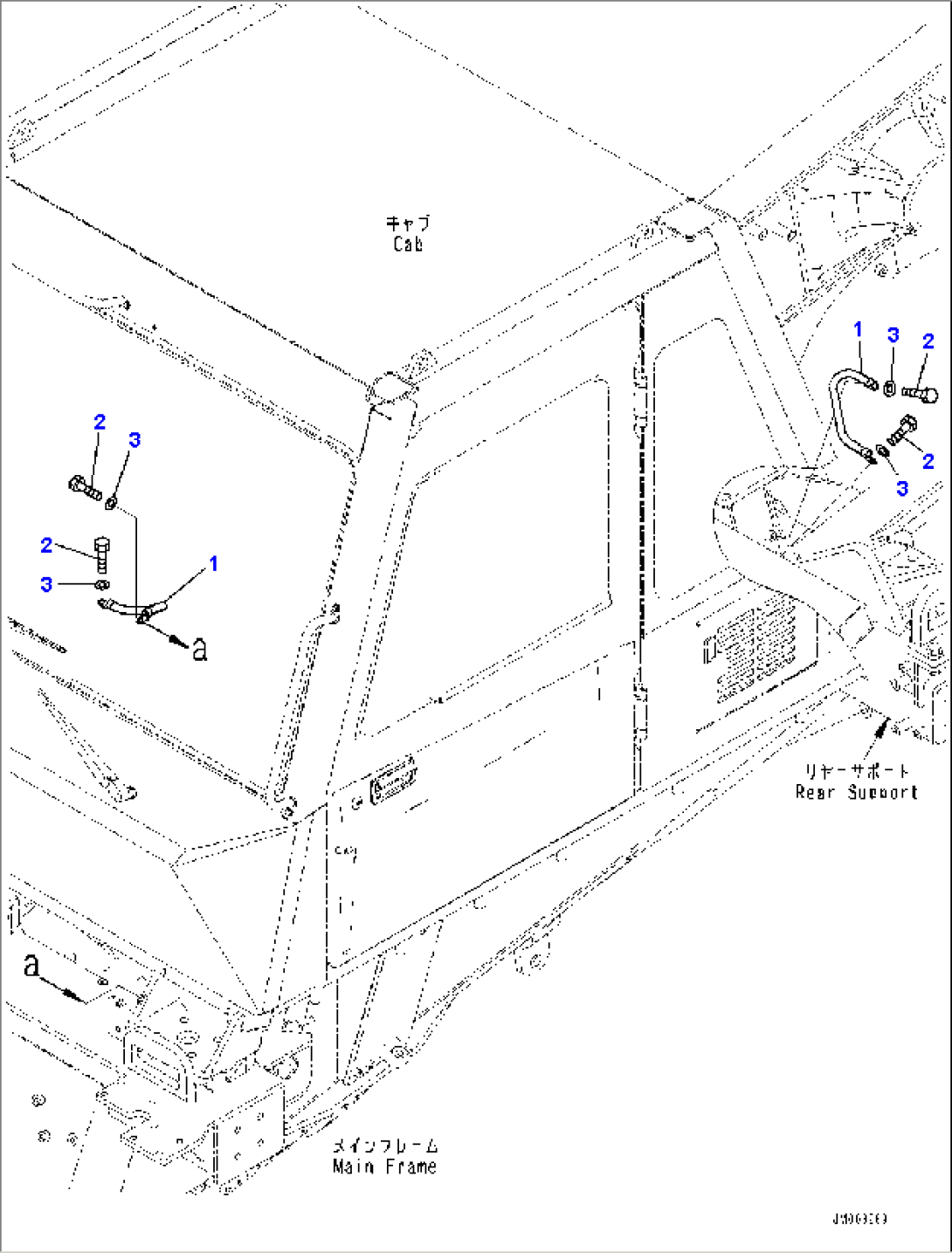Electric System, Cab Ground Cable (#50001-)