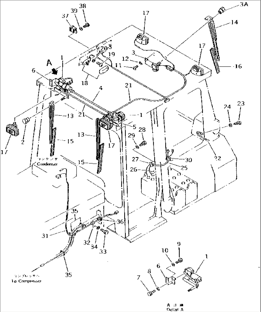 ELECTRICAL SYSTEM (1/3) (WITH STEEL CAB)(#83071-)