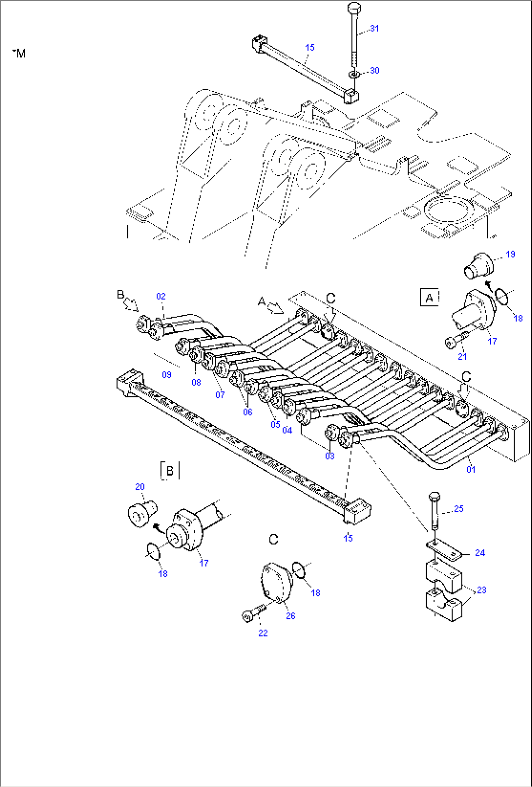 Pipes Assy., Manifold- Distribution Block