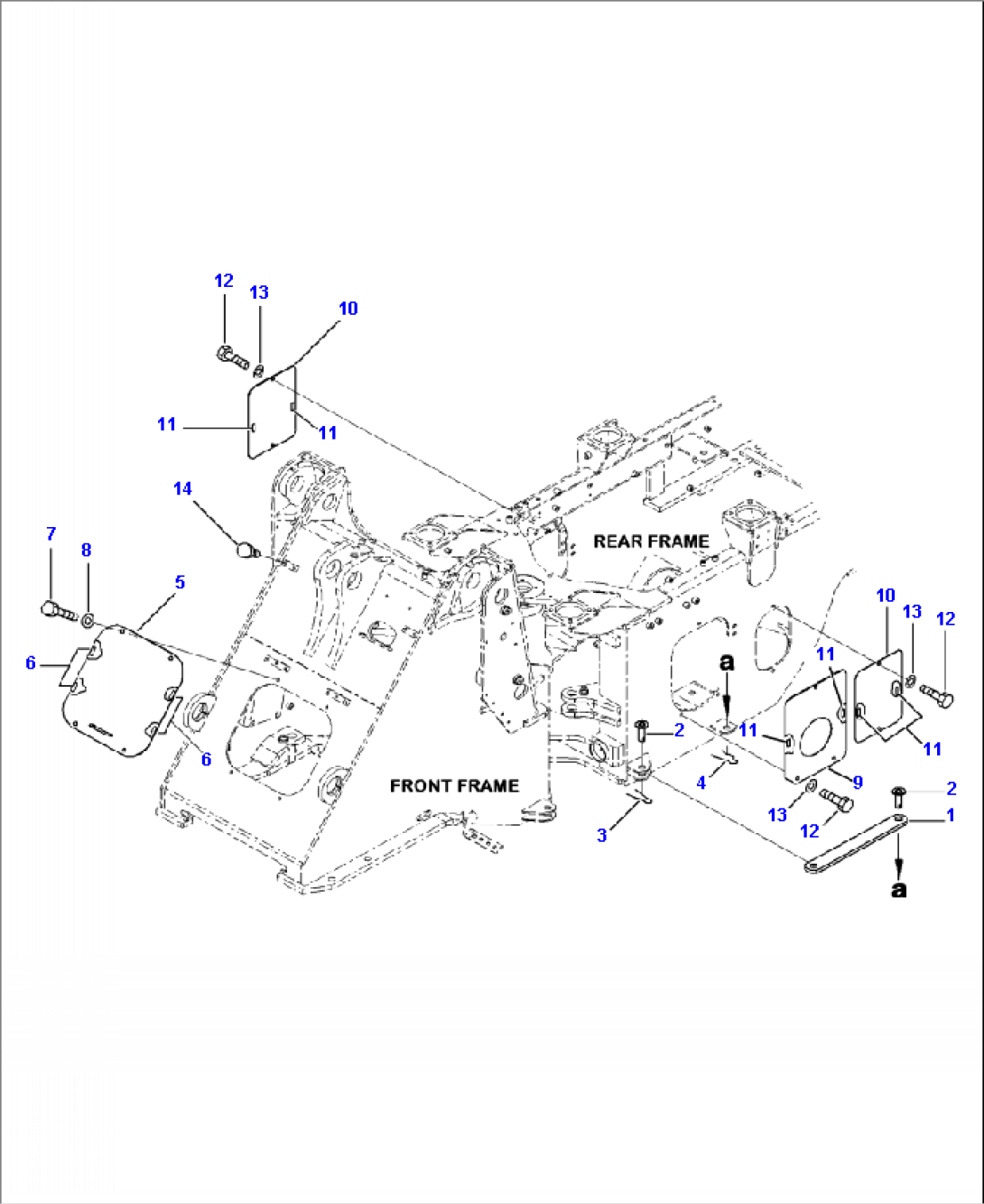 J4190-01A0 BAR LOCK AND COVER 2-SPOOL VALVE