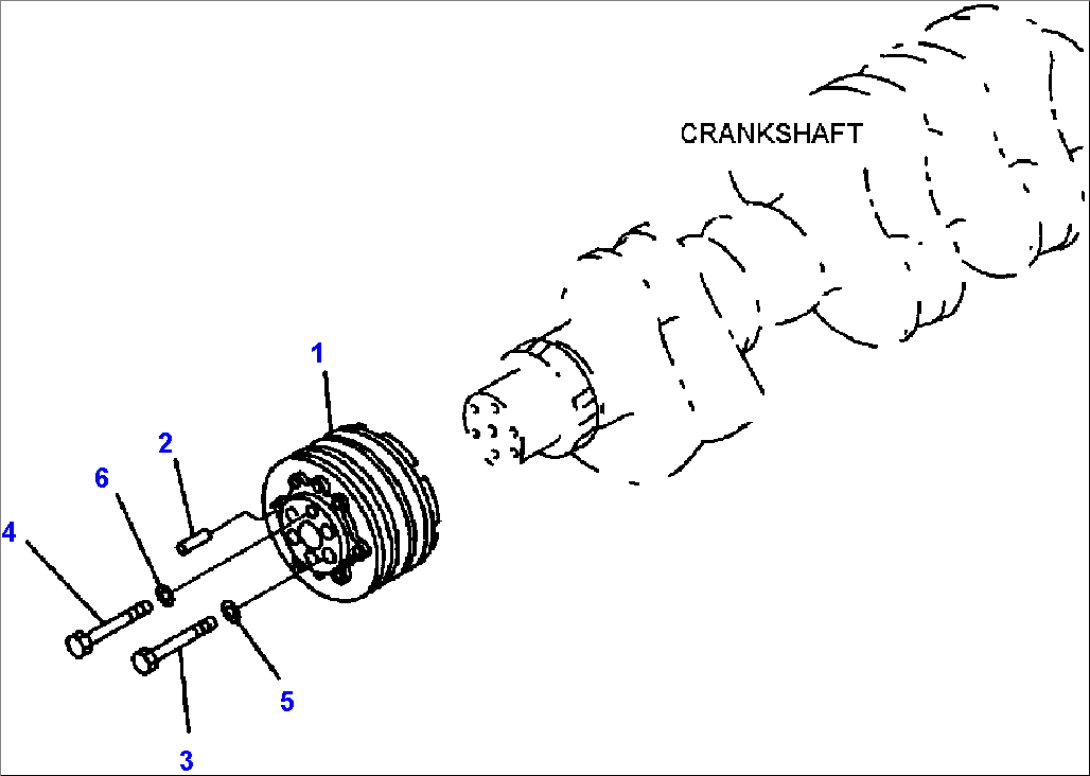 FIG. A2370-A3C3 CRANK PULLEY - NON-HARDENING PULLEY