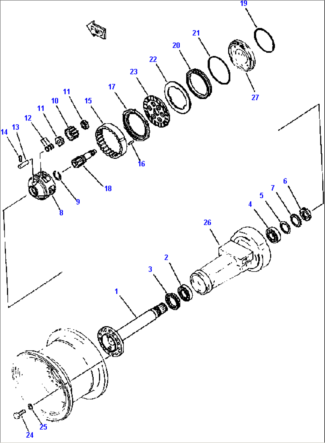 FINAL DRIVE & WHEEL BRAKE (FRONT)